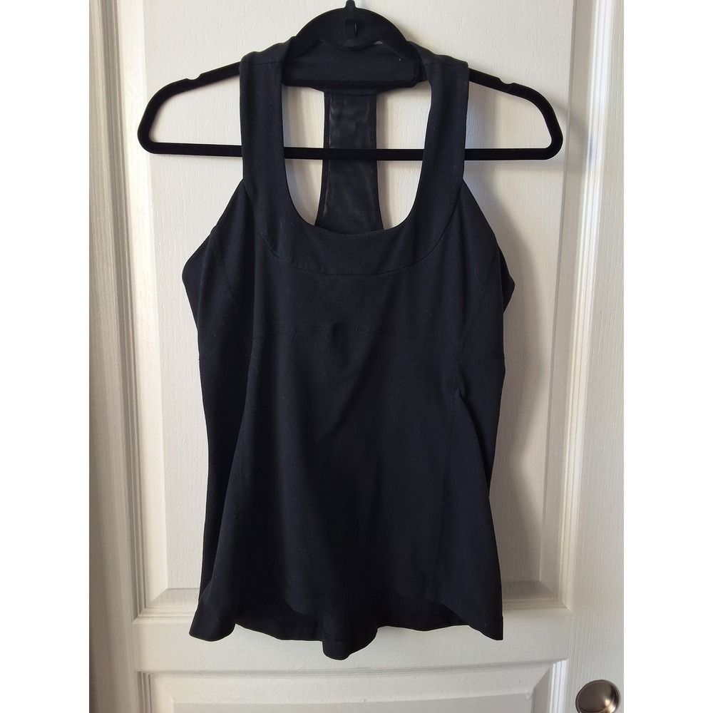 Lululemon Women 10 Ta Ta Tamer Tank Top Racerback Mesh‎ Shelf Bra Gorpcore Gym